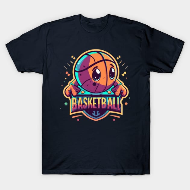 cute basketball T-Shirt by AOAOCreation